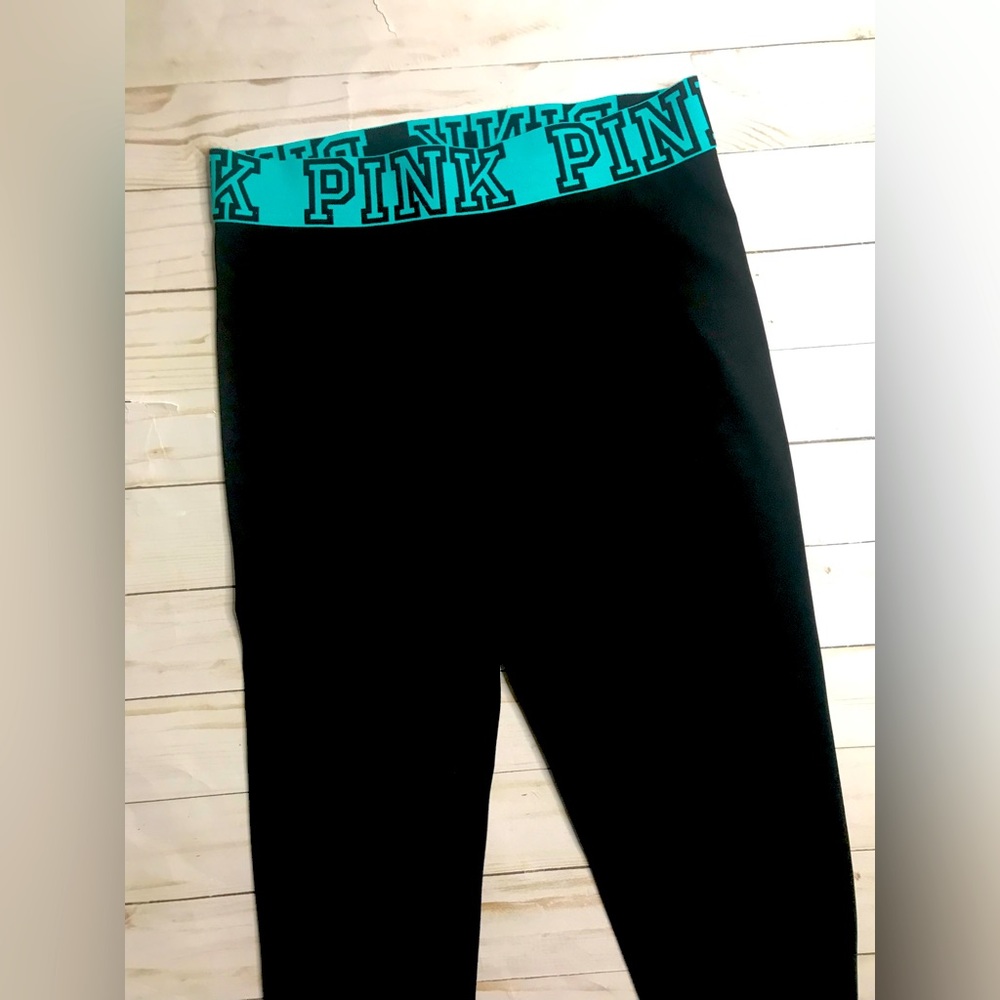 Black pink leggings